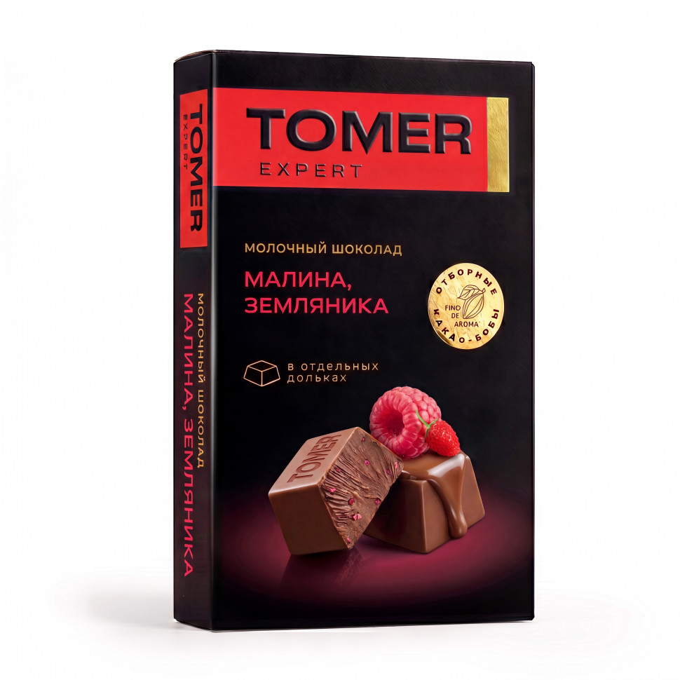 Фабрика Томер   Молочный шоколад Малина-Земляника, 90г  в Мелеузе