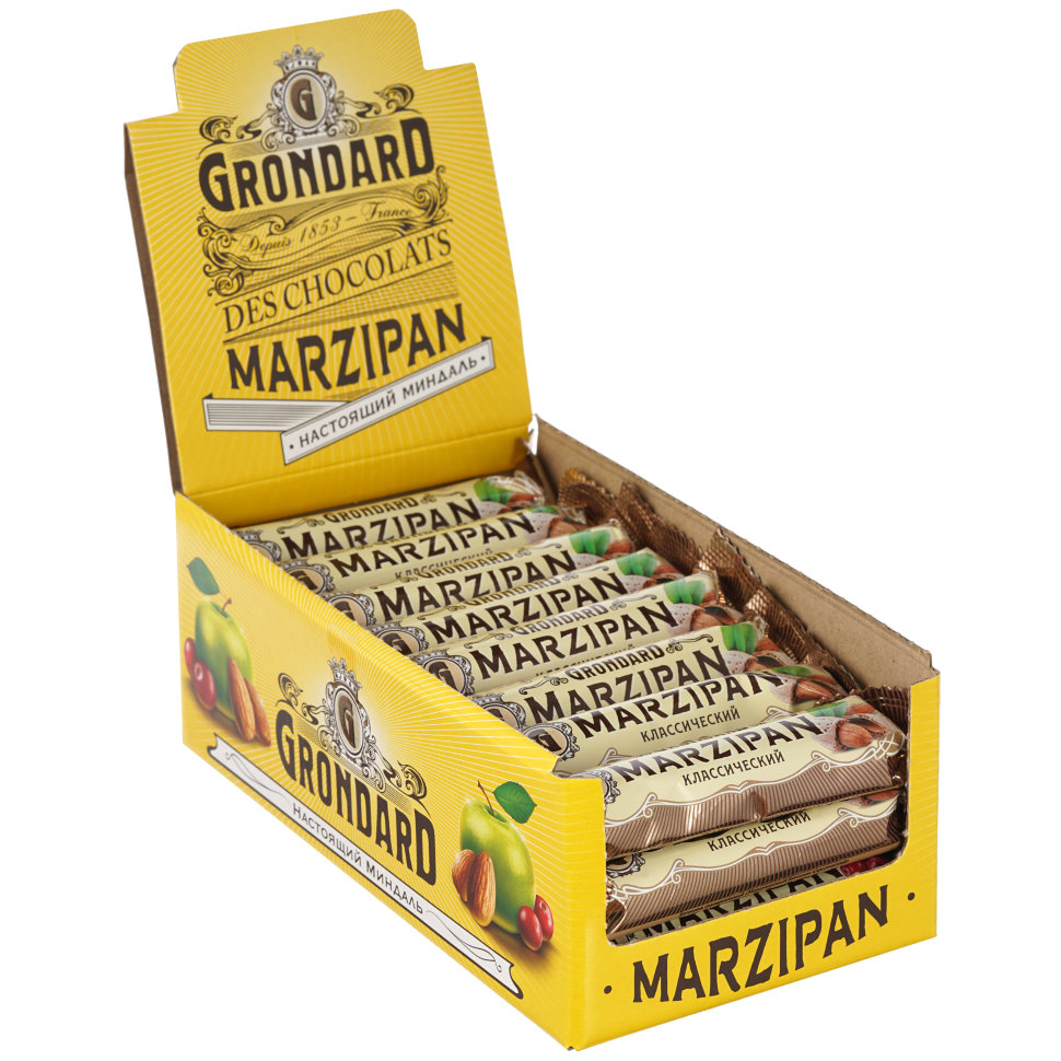  TM Grondard     (9389) Батончики глазированные Марципановые Классика, (24шт по 50г)      в Мелеузе