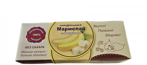 №2 Мармелад натуральный "Банан" 140г  в Мелеузе