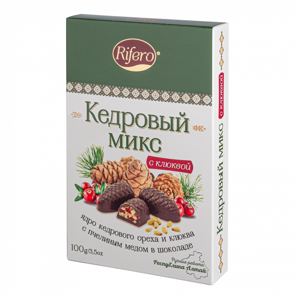  Риф и ко Конфеты "Кедровый микс КЛЮКВА" 100г     в Мелеузе