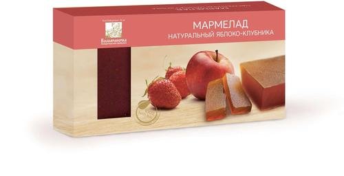 №2 Мармелад пластовый 210г Яблоко-Клубника в Мелеузе