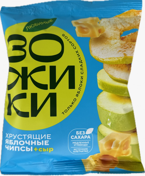 №1 Зожики Яблочные чипсы с сыром, 25г  в Мелеузе