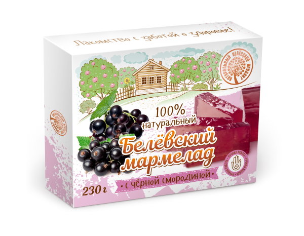 №2 Мармелад белевский "Черная смородина" 230г в Мелеузе