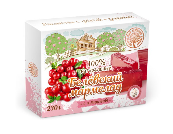 №2 Мармелад белевский "Клюква" 230г в Мелеузе