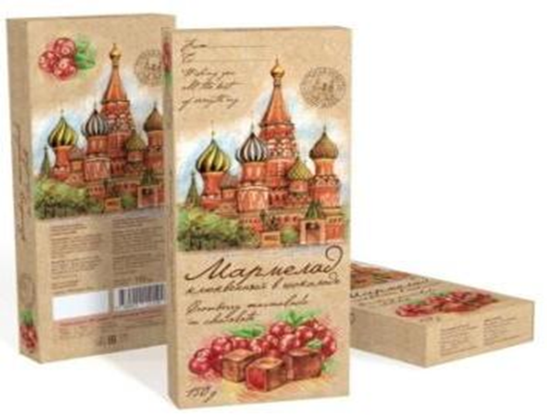 №2 Сладарт Мармелад Клюквенный в тёмном шоколаде, 150г  в Мелеузе