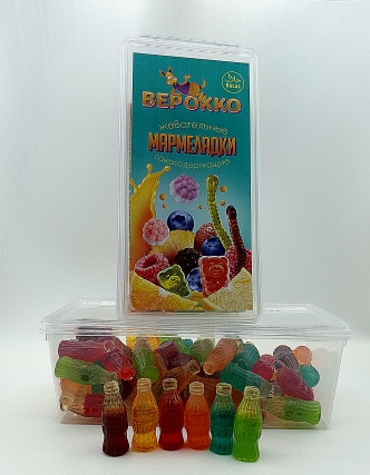  Жевательный мармелад Бутылочки Кола, 250г      в Мелеузе