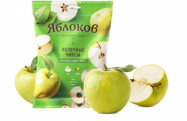  Яблочные чипсы из кисло-сладких яблок 25г в Мелеузе