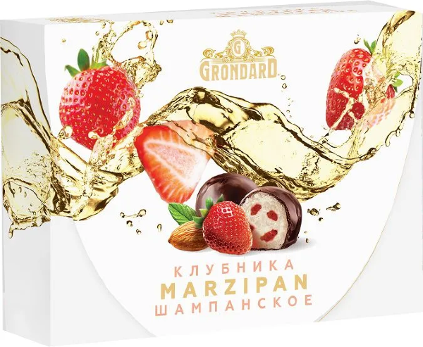 №1 TM Grondard       (10185) Конфеты глазированные Марципановые Клубника и Шампанское, 98г в Мелеузе